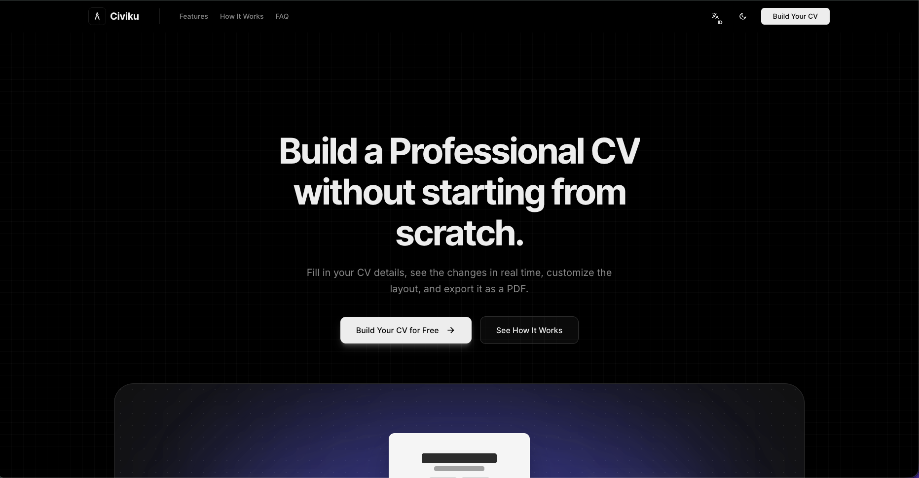 Civiku - Professional CV Builder
